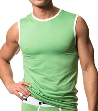 Green Cool Jersey Muscle Shirt